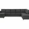 Crazy U-sofa Xl M. Chaiselong, Mørkegrå (Højrevendt) -Sofaer Butik 9000562956