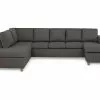 Crazy U-sofa Xxl M. Chaiselong, Mørkegrå (Venstrevendt) -Sofaer Butik 9000563046