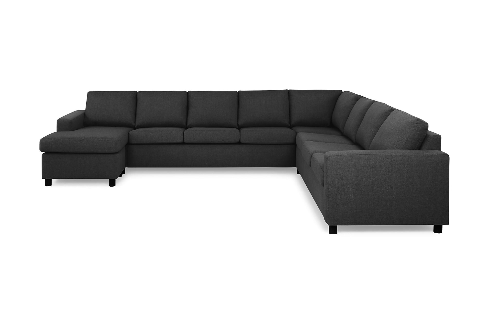 Crazy Hjørnesofa Xxl, Antracitgrå M. Sorte Ben (Højrevendt) 2 Crazy Hjørnesofa Xxl, Antracitgrå M. Sorte Ben (Højrevendt)
