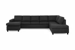 Crazy U-sofa Xl, Antracit (Højrevendt)