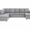 Crazy U-sofa Xxl, Lysegrå (Venstrevendt) -Sofaer Butik 9000563269
