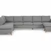 Zero U-sofa Large M. Chaiselong, Lysegrå (Venstrevendt) -Sofaer Butik 9000573781