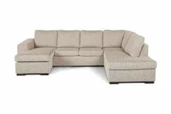 Link U-sofa M. Chaiselong, Beige (Højrevendt)