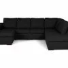 Link U-sofa M. Chaiselong, Sort (Højrevendt) -Sofaer Butik 9000576430
