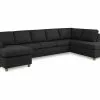 Crazy U-sofa Xl M. Chaiselong, Antracit (Højrevendt) -Sofaer Butik 9000578764