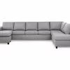 Crazy U-sofa Xl M. Chaiselong, Lysegrå (Højrevendt) -Sofaer Butik 9000578950