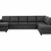 Crazy U-sofa Xl M. Chaiselong, Mørkegrå (Højrevendt) -Sofaer Butik 9000579065