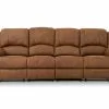 Norbo 4 Pers. Reclinersofa, Brun Kunstlæder 1 Norbo 4 Pers. Reclinersofa, Brun Kunstlæder -Sofaer Butik 9000585289
