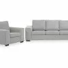 Link Sofagruppe (3 Pers. Sofa Og Lænestol), Lysegrå -Sofaer Butik 9000586333