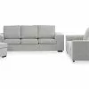 Connect Sofagruppe (2+3 Pers. Sofa Og Puf), Lysegrå -Sofaer Butik 9000586338