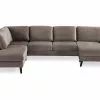 Trend U-sofa M. Chaiselong, Brun Velour (Venstrevendt)