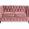 Chesterfield Lyx 2 Pers. Sofa, Rosa Velour 2 Chesterfield Lyx 2 Pers. Sofa, Rosa Velour -Sofaer Butik 9000660283