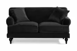 Amanda 2 Pers. Sofa, Sort Velour
