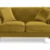 Amanda 2 Pers. Sofa, Gul Velour -Sofaer Butik 9000663749