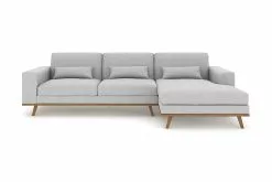 Copenhagen 3 Pers. Sofa M. Chaiselong, Grå (Højrevendt)