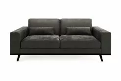 Copenhagen 2 Pers. Sofa, Grå Velour