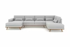 Copenhagen U-sofa, Grå (Højrevendt)