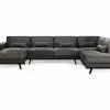 Copenhagen U-sofa, Grå Velour (Højrevendt) 1 Copenhagen U-sofa, Grå Velour (Højrevendt) -Sofaer Butik 9000795857