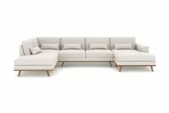 Copenhagen U-sofa, Beige (Venstrevendt)
