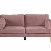Bloom 3 Pers. Sofa, Rosa Velour -Sofaer Butik 9000952317