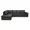 San Diego Open-end Sofa, Sort (Venstrevendt) -Sofaer Butik 22499