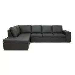 San Diego Open-end Sofa, Sort (Venstrevendt)