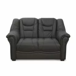 Madison 2 Pers. Sofa, Sort Okselæder