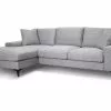 Monza 3 Pers. Sofa M. Chaiselong, Lysegrå (Venstrevendt) -Sofaer Butik 26831