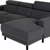 Dora Sofa M. Chaiselong, Antracit (Højrevendt) -Sofaer Butik 31142