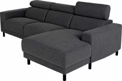 Dora Sofa M. Chaiselong, Antracit (Højrevendt)