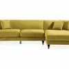 Amanda 3 Pers. Sofa M. Chaiselong, Gul (Højrevendt) -Sofaer Butik 90001005353