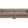 Chesterfield Luksus 4 Pers. Sofa, Beige -Sofaer Butik 90001005366