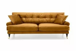 Andrew 3 Pers. Sofa, Bronzefarvet Velour