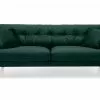 Andrew 3 Pers. Sofa, Mørkegrøn Velour