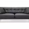 Andrew 3 Pers. Sofa, Mørkegrå Velour -Sofaer Butik 90001006582