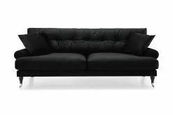 Andrew 3 Pers. Sofa, Sort Velour
