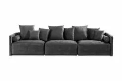 Chowchow 3-pers. Sofa, Mørkegrå Velour