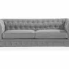 Chesterfield 3 Pers. Sofa, Grå -Sofaer Butik 90001150730
