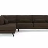 Copenhagen 2,5 Pers. Sofa M. Chaiselong, Mørkebrun (Venstrevendt) -Sofaer Butik 90001322109