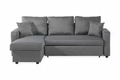 Forsed Sofa M. Chaiselong, Mørkegrå (Venstrevendt)