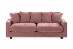 Manelen 3 Pers. Sofa, Rosa Velour