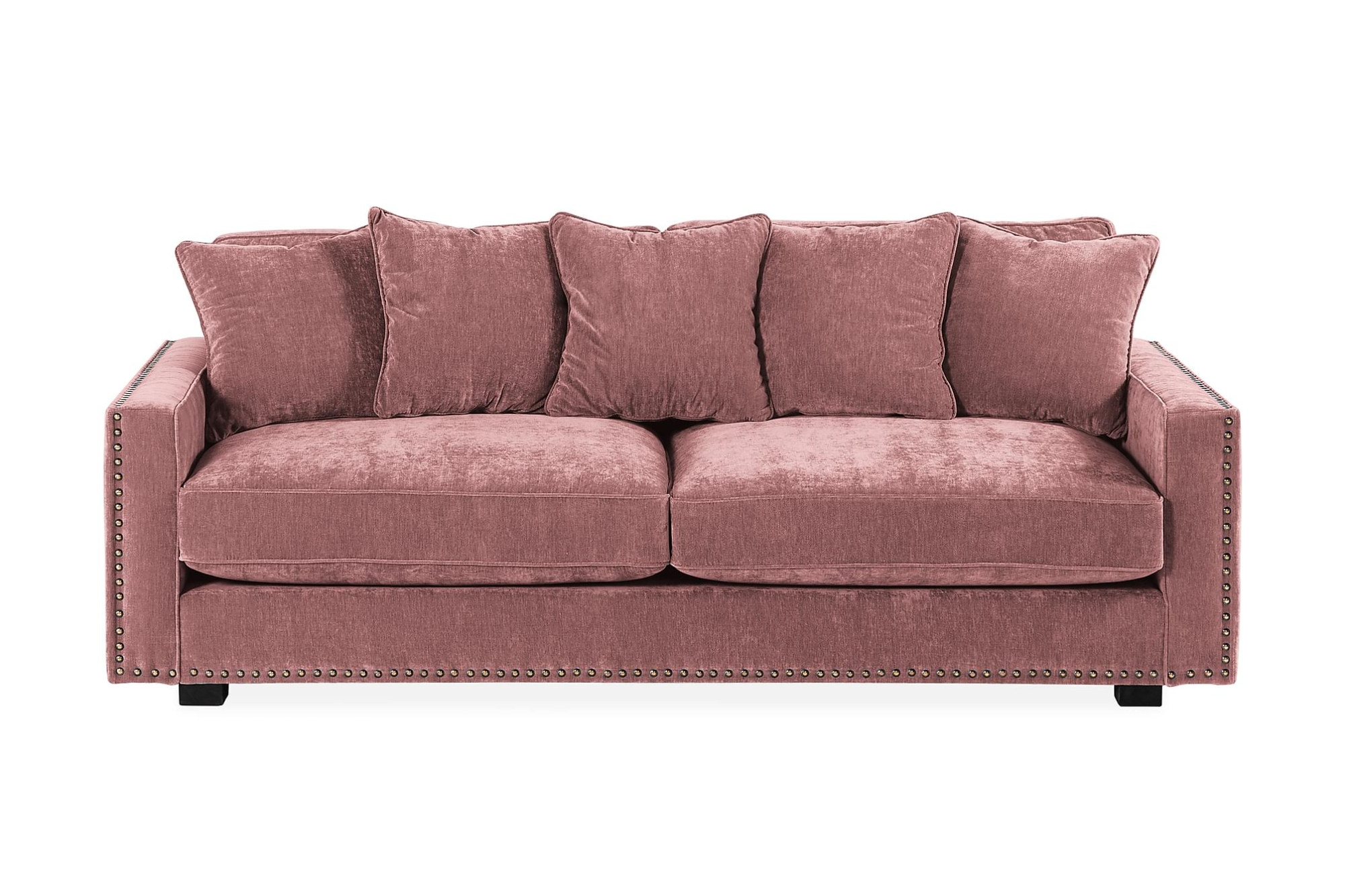Manelen 3 Pers. Sofa, Rosa Velour 3 Manelen 3 Pers. Sofa, Rosa Velour