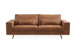 Copenhagen 3 Pers. Sofa, Brun Kunstlæder