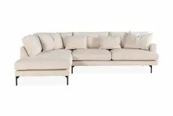 Menard Sofa M. Chaiselong, Beige (Venstrevendt)
