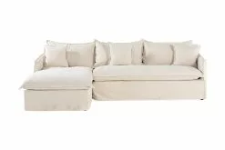 Hedda Sofa M. Chaiselong, Beige (Venstrevendt)