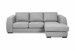 Optus 3 Pers. Sofa M. Chaiselong, Lysegrå (Vendbar)
