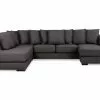 Optus U-sofa M. Chaiselong, Grå (Højrevendt) 2 Optus U-sofa M. Chaiselong, Grå (Højrevendt) -Sofaer Butik 9000505373