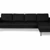 Runsala 4 Pers. Sofa M. Chaiselong, Sort (Vendbar) -Sofaer Butik 9000537351