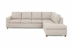 Crazy 3 Pers. Sofa M. Chaiselong, Beige (Højrevendt)