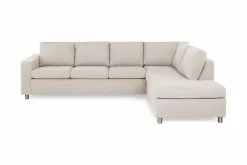 Crazy 3 Pers. Sofa M. Chaiselong, Beige (Højrevendt)